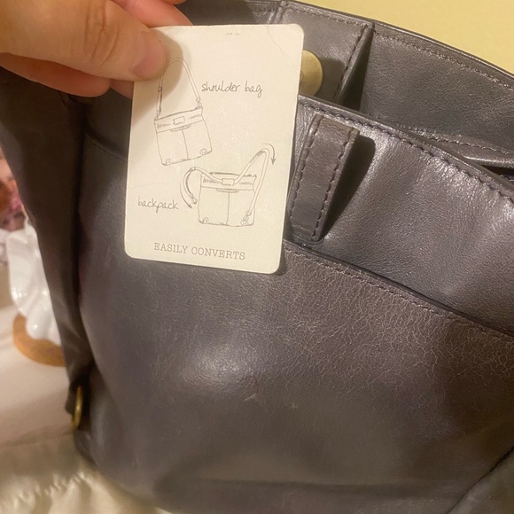 Grey HOBO Crossbody (Converts to Backpack) - Picture 4 of 7